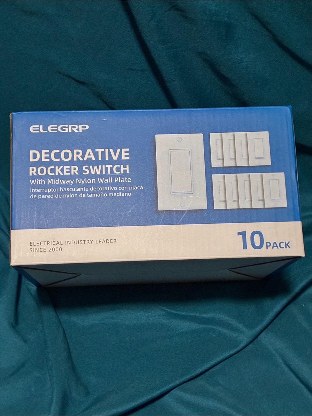 Decorative Rocker Switches 10-Pack - White